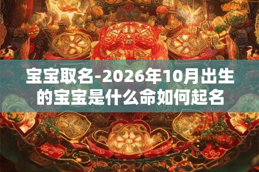 宝宝取名-2026年10月出生的宝宝是什么命如何起名