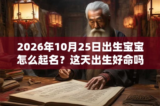 2026年10月25日出生宝宝怎么起名？这天出生好命吗？