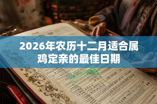 2026年农历十二月适合属鸡定亲的最佳日期