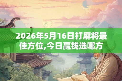 2026年5月16日打麻将最佳方位,今日赢钱选哪方
