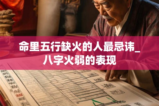 命里五行缺火的人最忌讳_八字火弱的表现