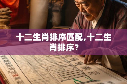 十二生肖排序匹配,十二生肖排序？