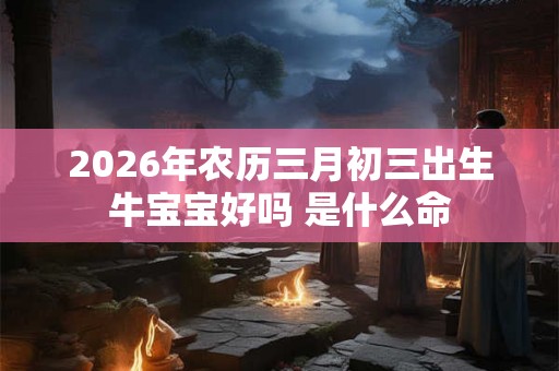 2026年农历三月初三出生牛宝宝好吗 是什么命