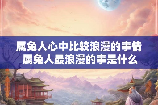 属兔人心中比较浪漫的事情 属兔人最浪漫的事是什么