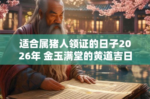 适合属猪人领证的日子2026年 金玉满堂的黄道吉日