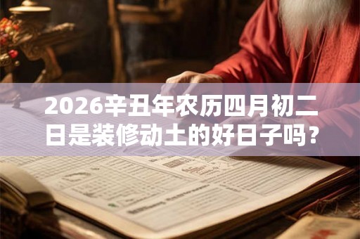 2026辛丑年农历四月初二日是装修动土的好日子吗？