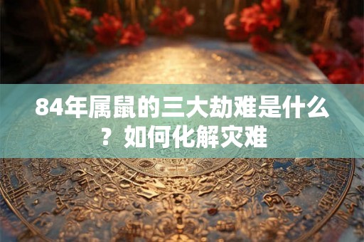 84年属鼠的三大劫难是什么?如何化解灾难 84年属鼠的三大劫难是什么?如何化解灾难
