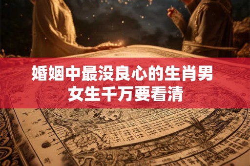 婚姻中最没良心的生肖男 女生千万要看清 婚姻中最没良心的生肖男 女生千万要看清