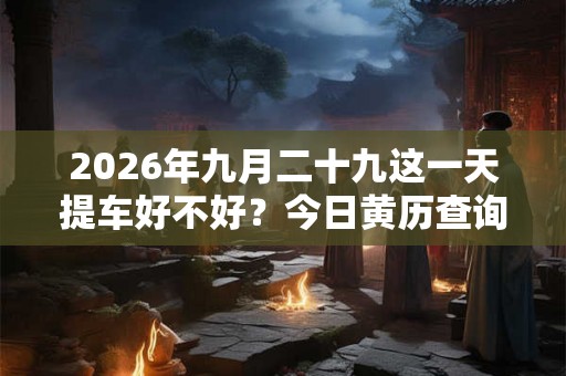 2026年九月二十九这一天提车好不好？今日黄历查询