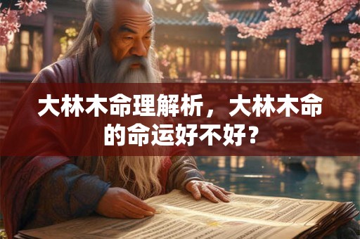 大林木命理解析，大林木命的命运好不好？