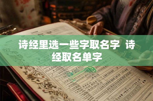 诗经里选一些字取名字  诗经取名单字