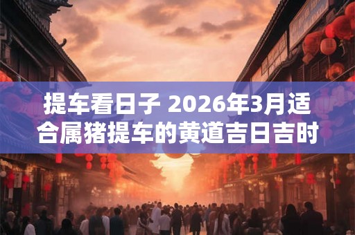 提车看日子 2026年3月适合属猪提车的黄道吉日吉时 提车看日子 2026年3月适合属猪提车的黄道吉日吉时