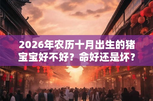 2026年农历十月出生的猪宝宝好不好？命好还是坏？
