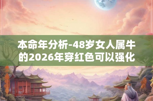 本命年分析-48岁女人属牛的2026年穿红色可以强化运势吗
