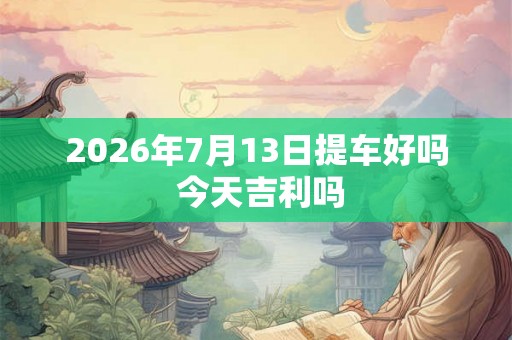 2026年7月13日提车好吗 今天吉利吗