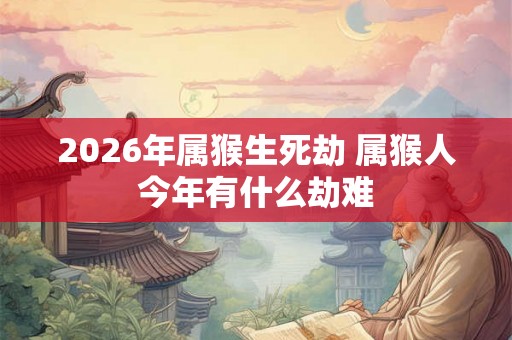 2026年属猴生死劫 属猴人今年有什么劫难