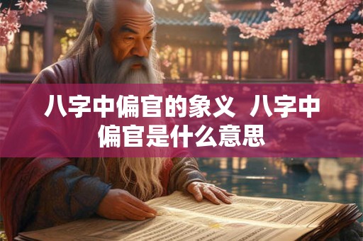 八字中偏官的象义  八字中偏官是什么意思