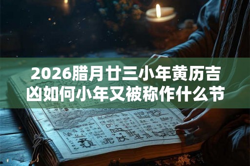 2026腊月廿三小年黄历吉凶如何小年又被称作什么节 2026腊月廿三小年黄历吉凶如何小年又被称作什么节
