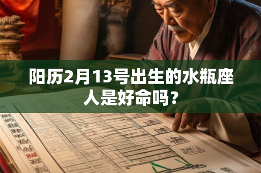 阳历2月13号出生的水瓶座人是好命吗？