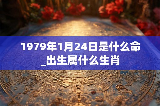 1979年1月24日是什么命_出生属什么生肖