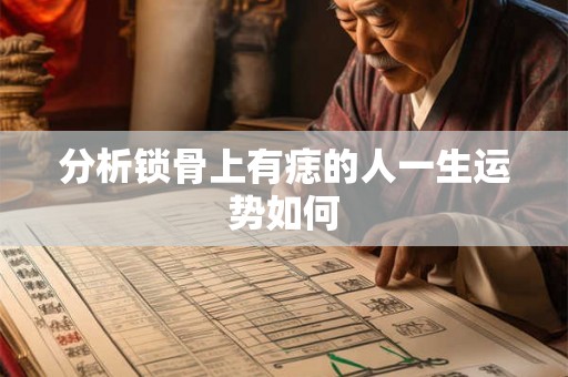 分析锁骨上有痣的人一生运势如何