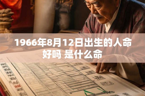 1966年8月12日出生的人命好吗 是什么命
