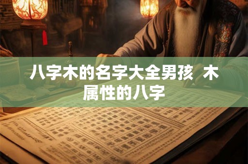 八字木的名字大全男孩 木属性的八字 八字木的名字大全男孩 木属性的八字