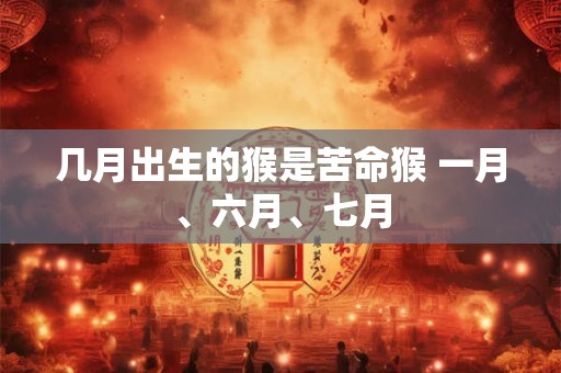 几月出生的猴是苦命猴 一月、六月、七月