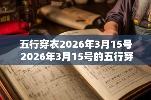 五行穿衣2026年3月15号 2026年3月15号的五行穿衣如何
