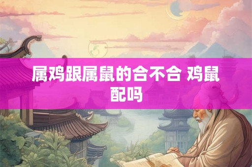 属鸡跟属鼠的合不合 鸡鼠配吗