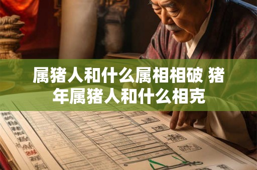 属猪人和什么属相相破 猪年属猪人和什么相克