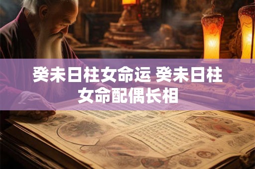 癸未日柱女命运 癸未日柱女命配偶长相