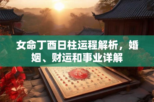女命丁酉日柱运程解析，婚姻、财运和事业详解