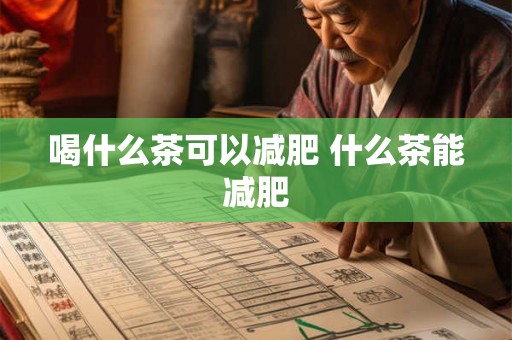 喝什么茶可以减肥 什么茶能减肥
