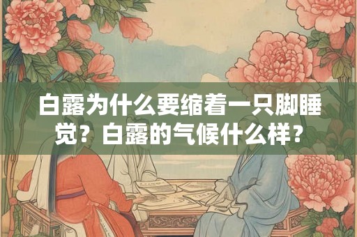 白露为什么要缩着一只脚睡觉？白露的气候什么样？