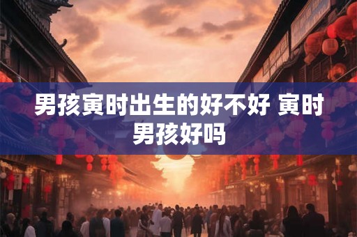 男孩寅时出生的好不好 寅时男孩好吗