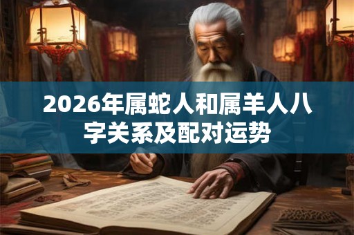 2026年属蛇人和属羊人八字关系及配对运势