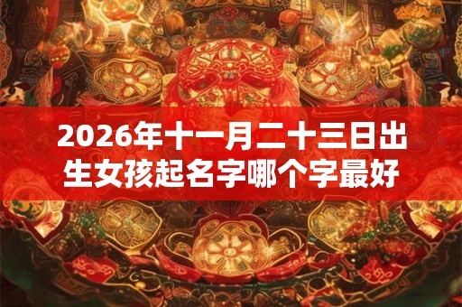 2026年十一月二十三日出生女孩起名字哪个字最好
