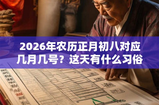 2026年农历正月初八对应几月几号？这天有什么习俗