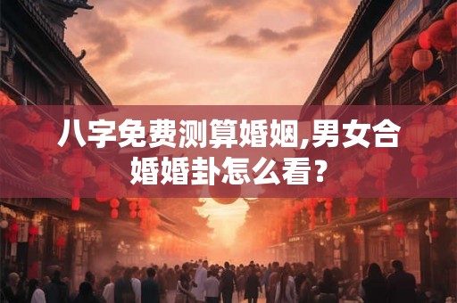 八字免费测算婚姻,男女合婚婚卦怎么看? 八字免费测算婚姻,男女合婚婚卦怎么看?
