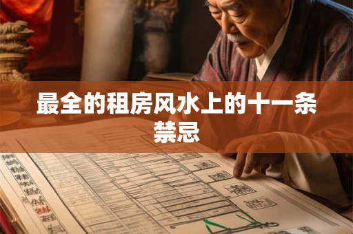 最全的租房风水上的十一条禁忌