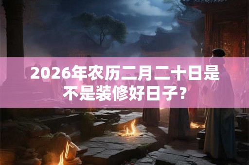 2026年农历二月二十日是不是装修好日子？