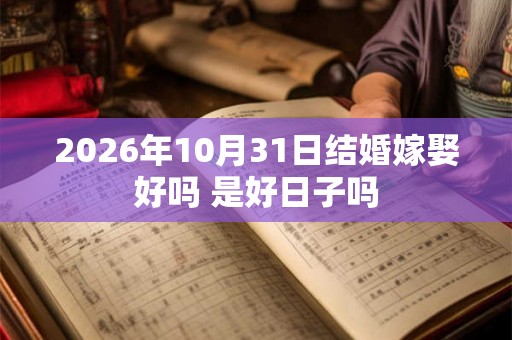 2026年10月31日结婚嫁娶好吗 是好日子吗