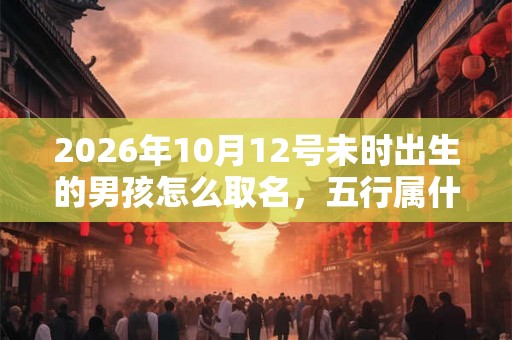 2026年10月12号未时出生的男孩怎么取名，五行属什么