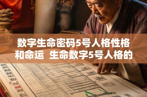 数字生命密码5号人格性格和命运  生命数字5号人格的性格与命运