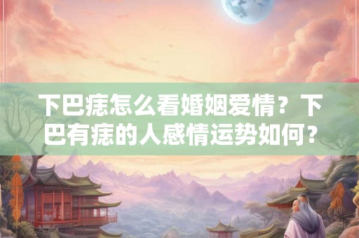 下巴痣怎么看婚姻爱情?下巴有痣的人感情运势如何? 下巴痣怎么看婚姻爱情?下巴有痣的人感情运势如何?