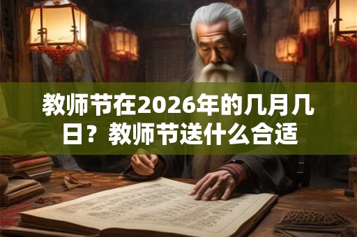 教师节在2026年的几月几日？教师节送什么合适
