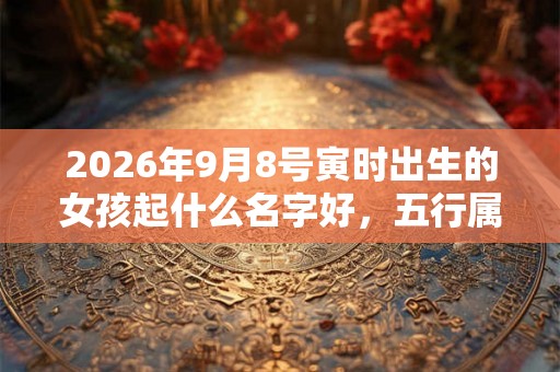 2026年9月8号寅时出生的女孩起什么名字好，五行属什么