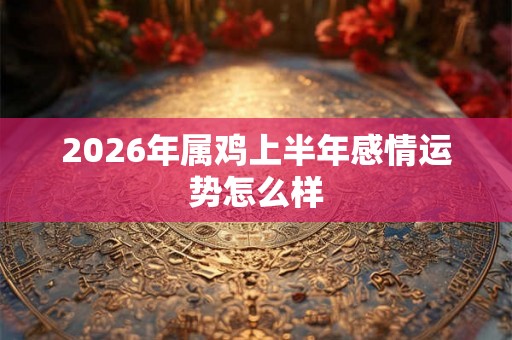 2026年属鸡上半年感情运势怎么样