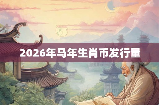 2026年马年生肖币发行量